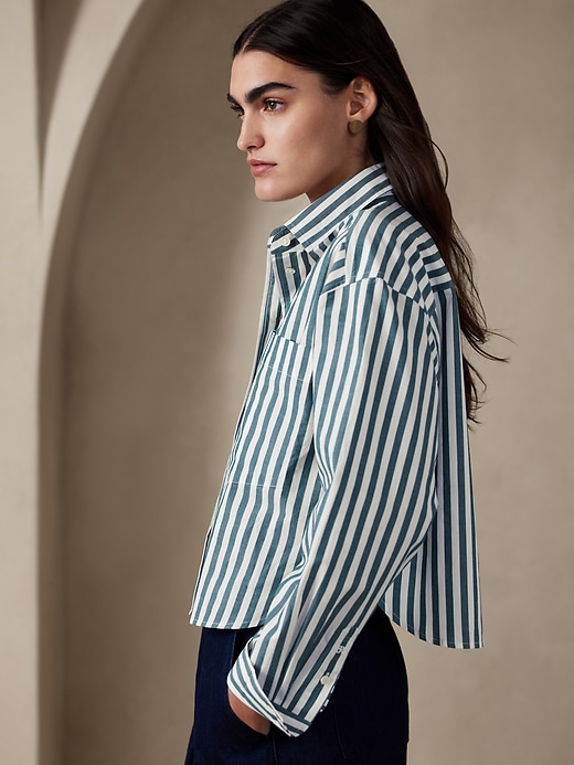 Image number 1 showing, The Boxy Cropped Shirt
