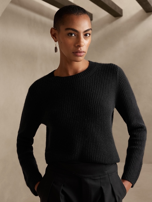 Image number 1 showing, Lucia Cashmere Ribbed Sweater