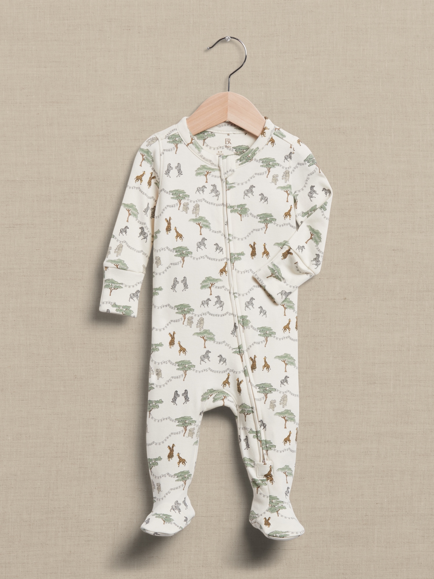 Banana Republic Essential SUPIMA® Footed One-Piece for Baby multi. 1
