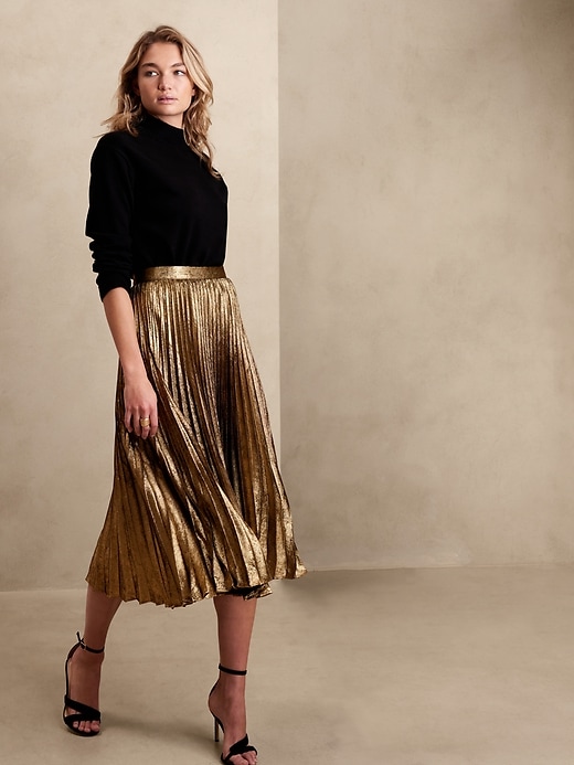 Image number 1 showing, Raggiera Pleated Skirt