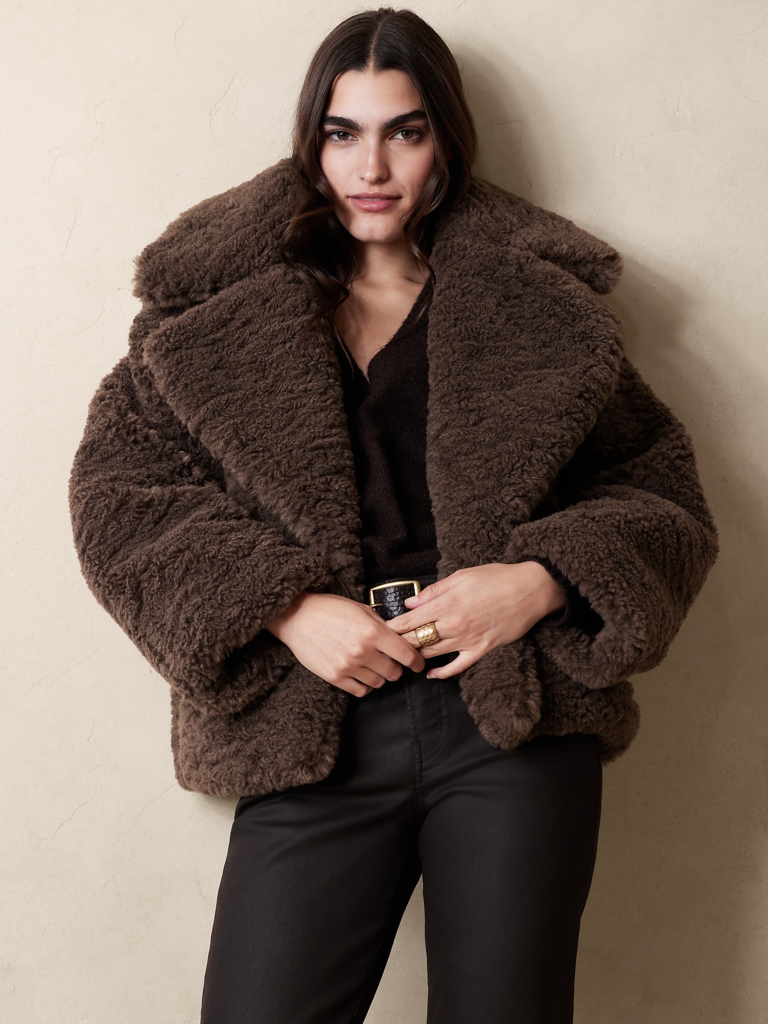 Teddy coat shop banana republic