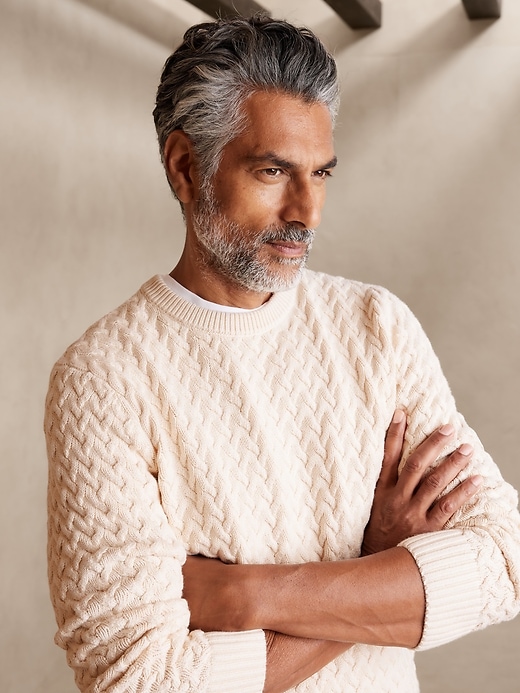 Image number 1 showing, Ora Cotton Cable Sweater