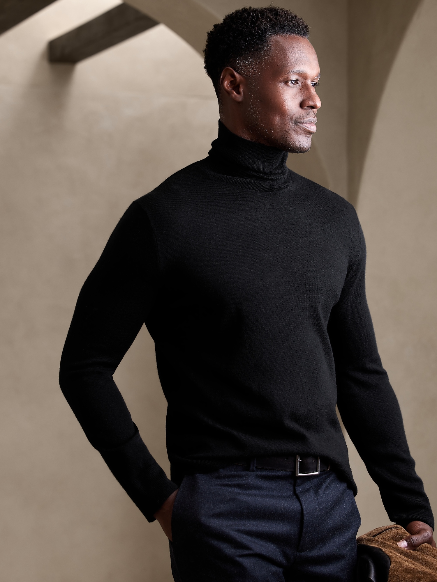 Luxury Brand Men's Half Turtleneck Sweater