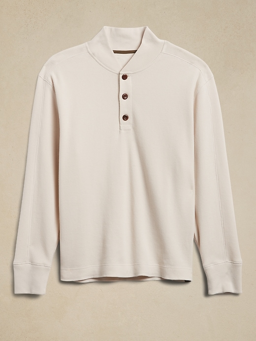 Image number 4 showing, Thermal Shawl-Collar T-Shirt