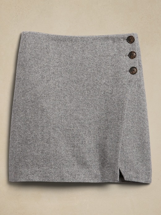 Image number 4 showing, Marley Herringbone Mini Skirt