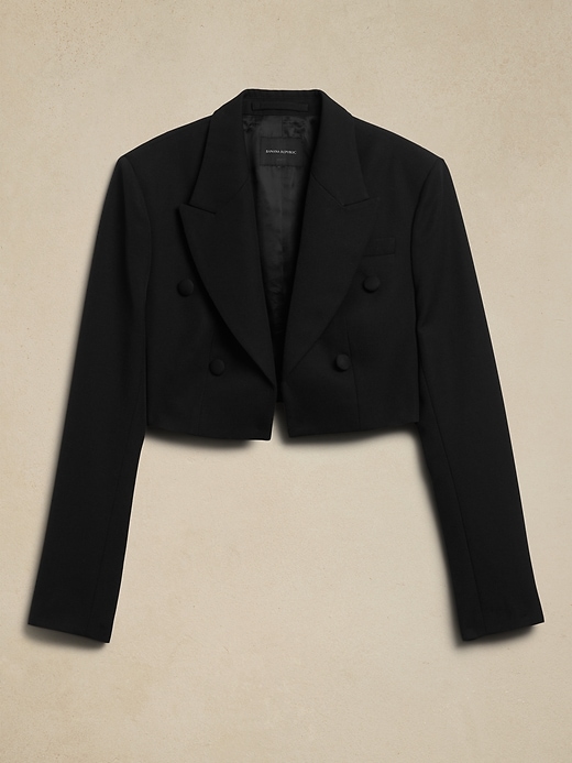 Image number 5 showing, Cara Cropped Tuxedo Jacket