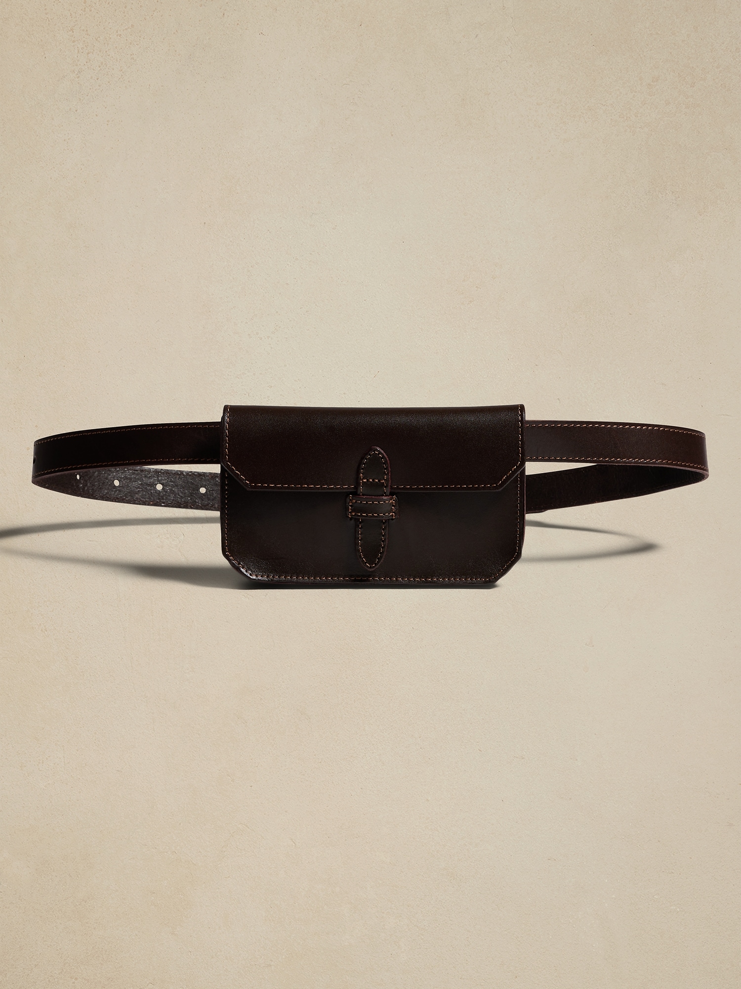 Leather Belt Detailed Handbag - Black