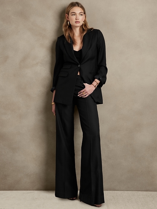 Louis Vuitton Pants, leggings Black Wool Elastane ref.353013 - Joli Closet