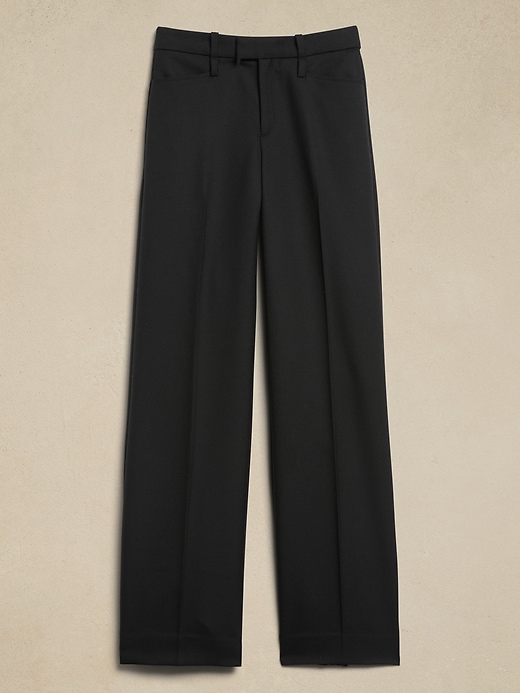 Lido Wide-Leg Italian Wool Pant