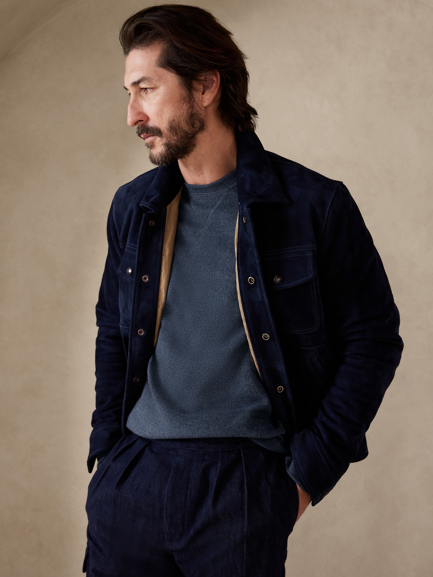 Banana republic waffle shirt cheap