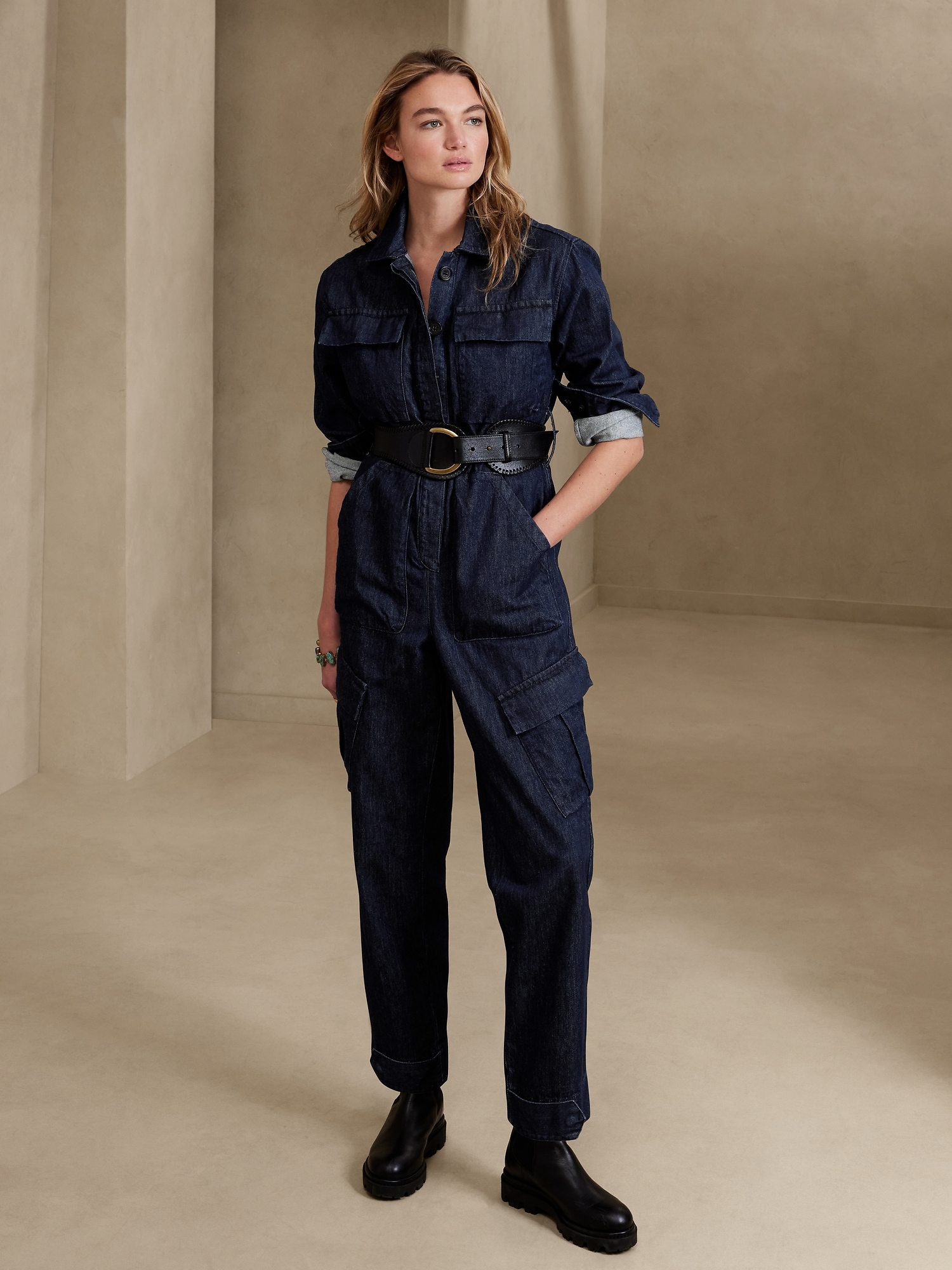 Mia Denim Jumpsuit