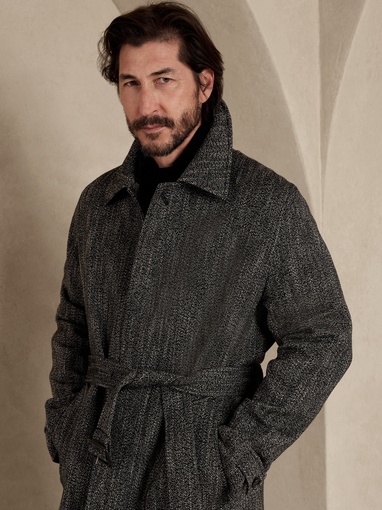 Tweed Mac Coat | Banana Republic