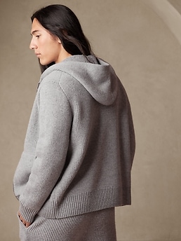 Enna Merino-Cashmere Hoodie Sweater | Banana Republic