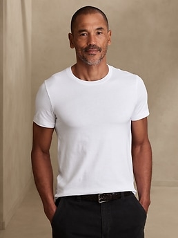 banana republic premium pima stretch cotton t shirt