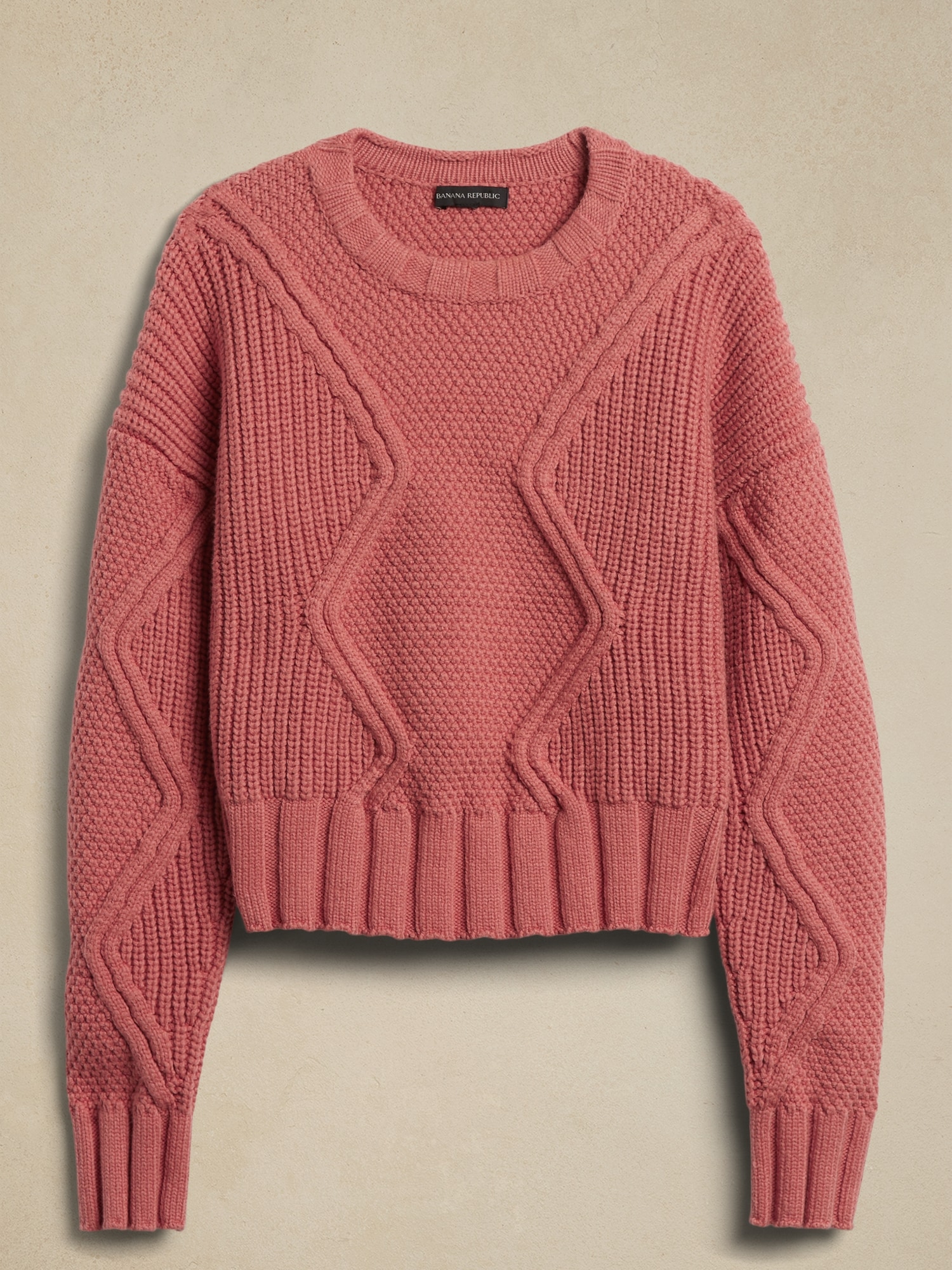 Tavati Geometric Cropped Sweater