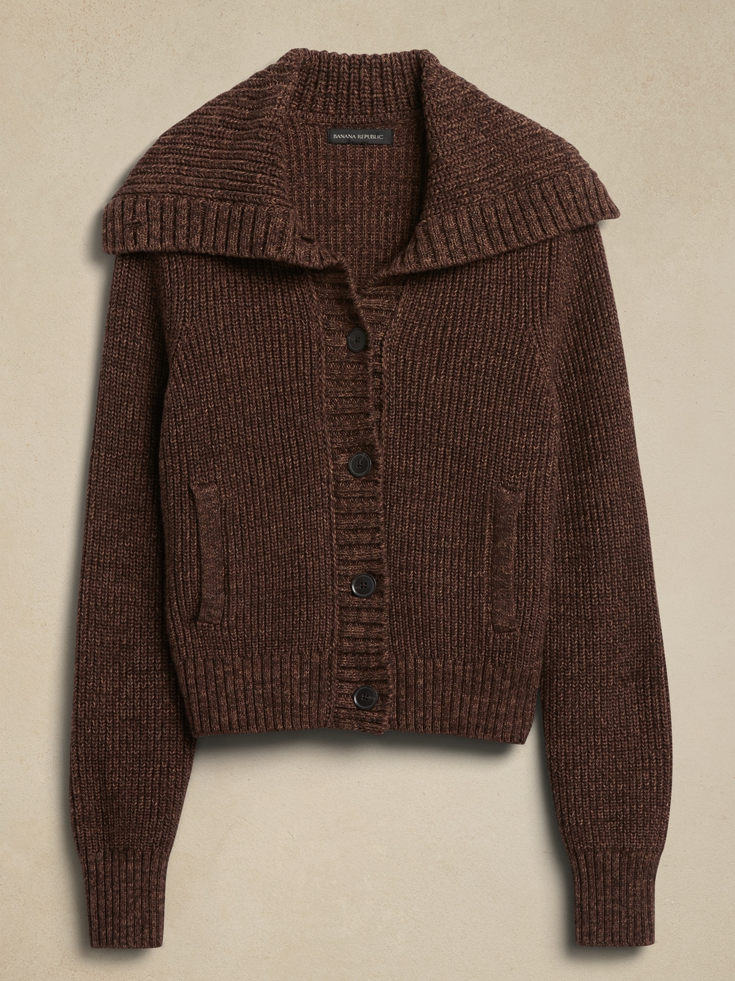 Marled sweater outlet jacket