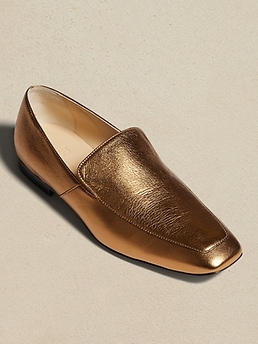 Gap leather pointed on sale loafers