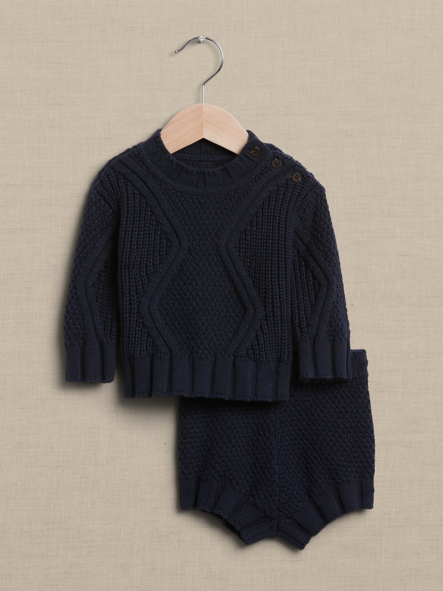 Banana Republic Tavati Sweater & Short Set for Baby blue. 1