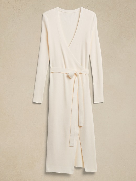 netta ribbed wrap dress Ribbed Knit Wrap Mini Dress Chromaa