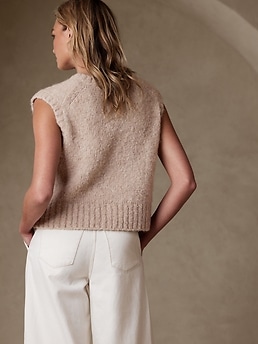 Melli Alpaca-Blend Vest | Banana Republic