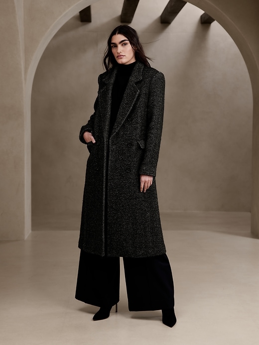 Cortazar Herringbone Coat | Banana Republic