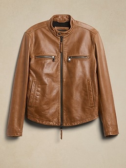 Leather Biker Jacket | Banana Republic