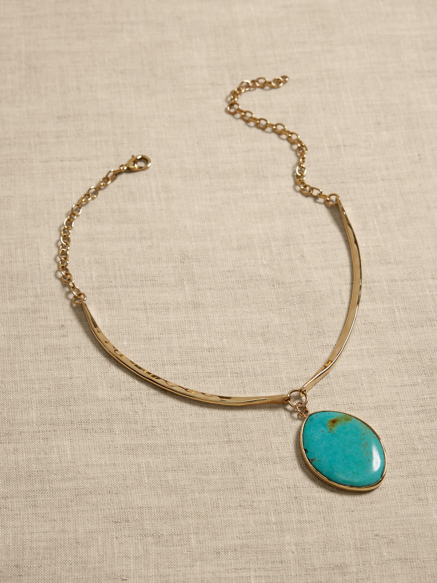 Modern Turquoise Choker Necklace &#124 Aureus + Argent