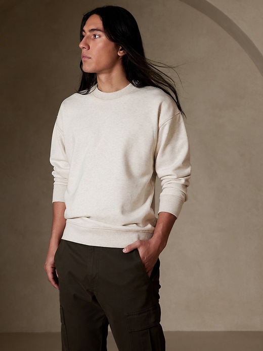 Relaxed French Terry Sweatshirt | Banana Republic