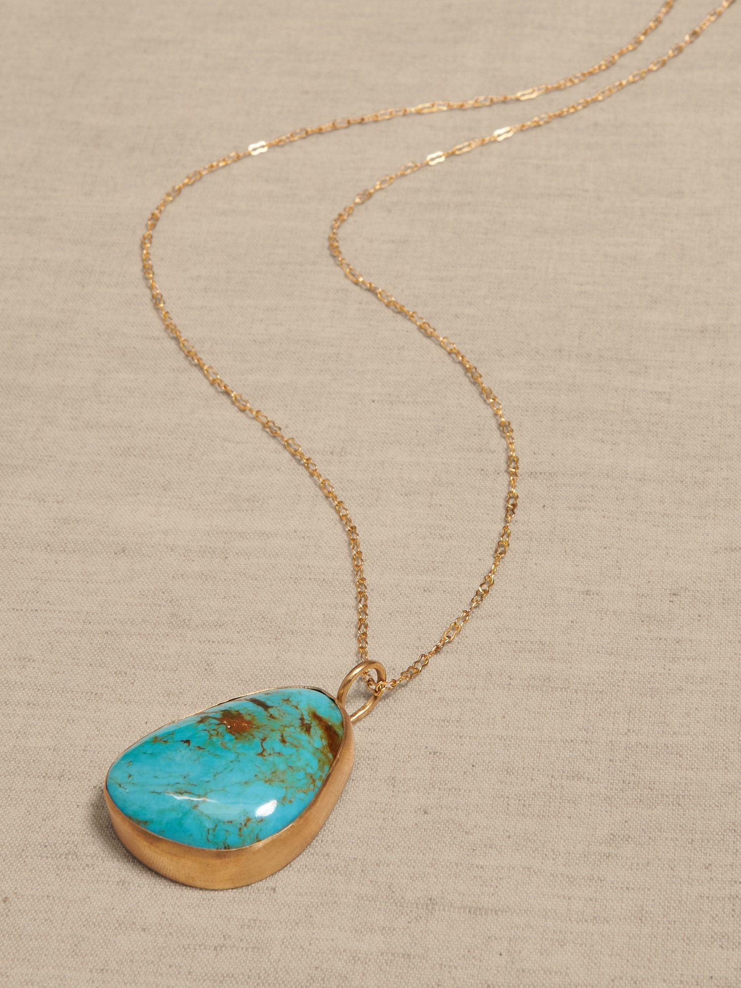 Nishapur Persian Turquoise Pendant on Nacozari Turquoise Necklace - - Ruby  Lane