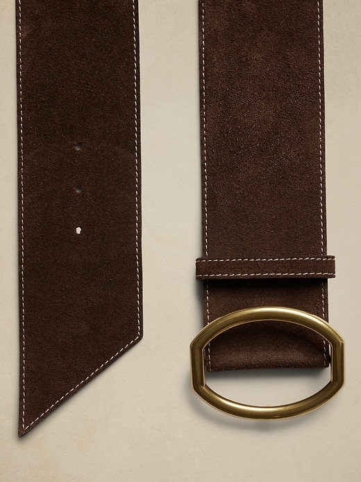Ravello Suede Waist Belt | Banana Republic display picture 2