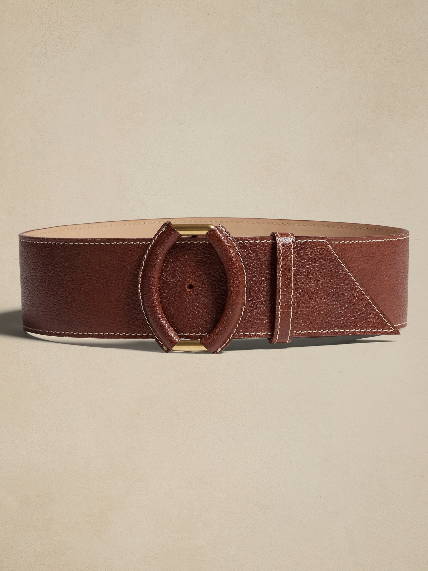 Banana Republic Ravello Leather Waist Belt brown. 1