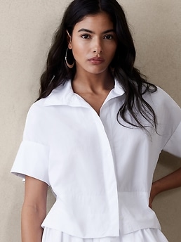 Laurel French-Cuff Shirt | Banana Republic