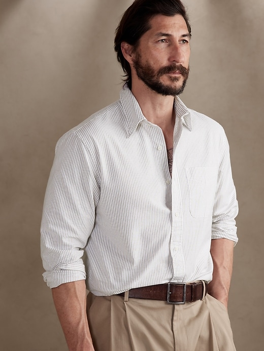 Untucked Oxford Shirt | Banana Republic