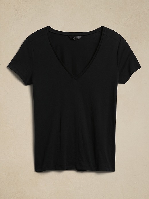 banana republic v neck tee