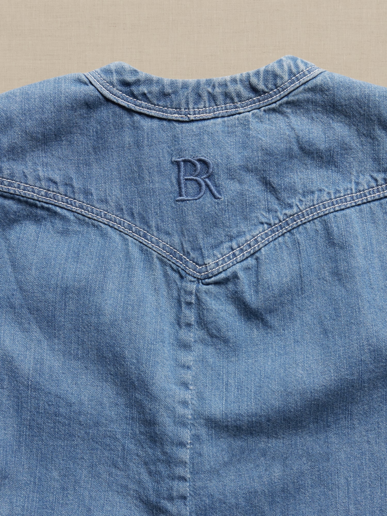 Chambray Romper for Baby