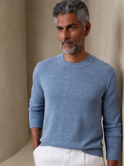 Giorgio Cotton-Linen Sweater | Banana Republic