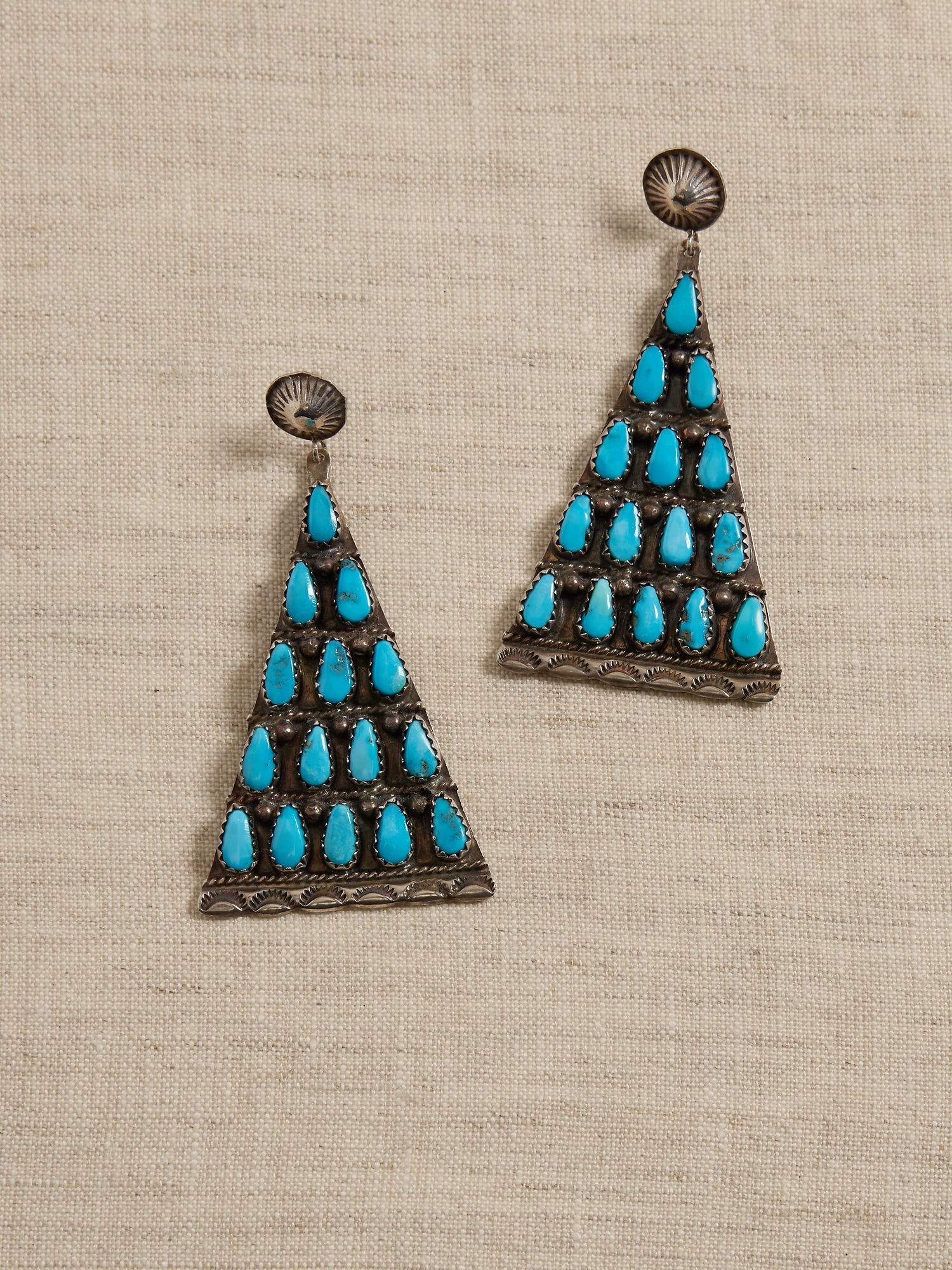 Banana Republic Turquoise Small Triangle Earrings &#124 Turquoise Collection multi. 1