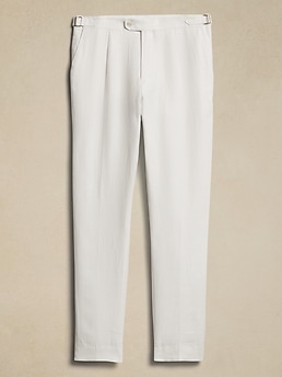 Villa Linen Twill Suit Pant