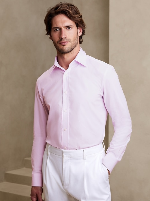 True Slim Premium Poplin Dress Shirt | Banana Republic