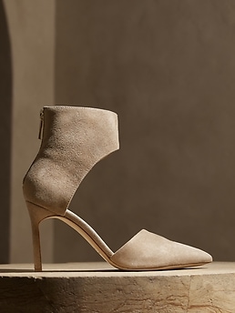 Banana republic suede on sale heels