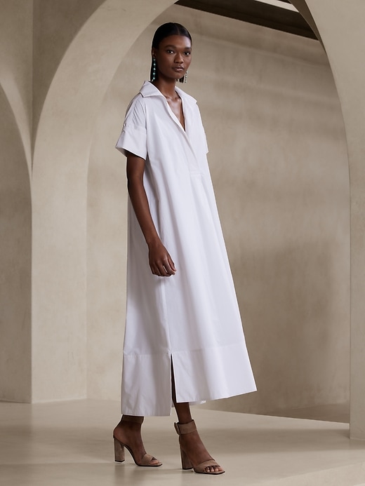 black and white chiffon maxi dress Classic Black Maxi Dress with Elegant White Chiffon Sleeves – Badam