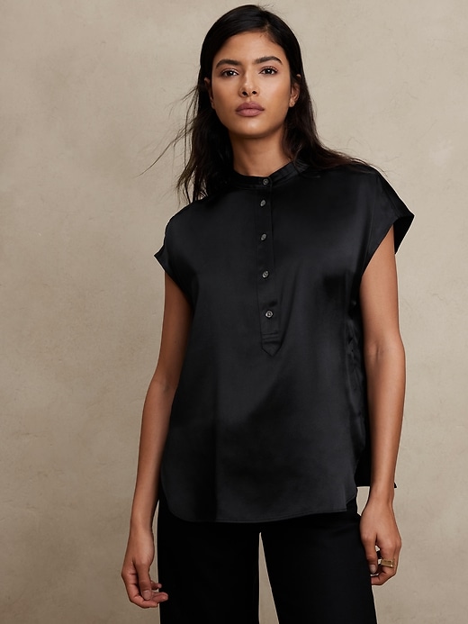 Petite Serenade Silk Tunic | Banana Republic