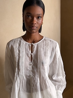 epa tuck tuck blouse エパ　ブラウス　白 epa tuck tuck blouse エパ ブラウス 白