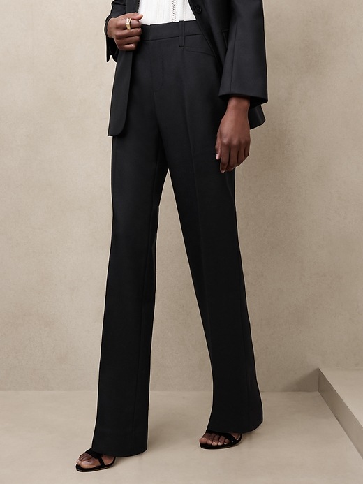 Lido Straight Italian Wool Pant | Banana Republic