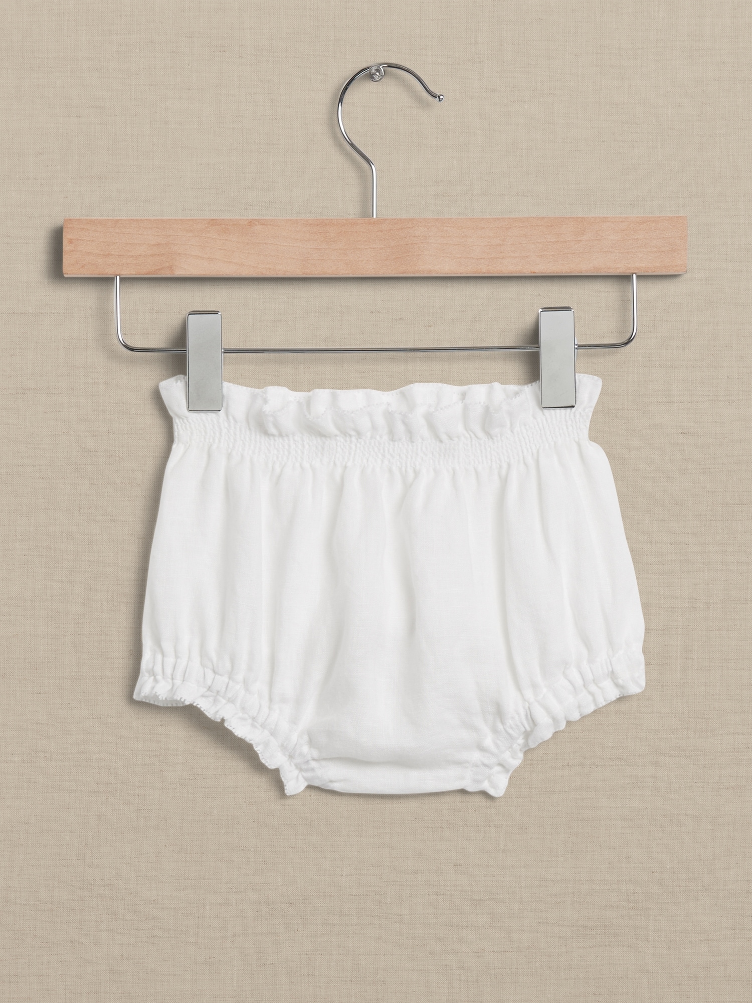 Banana Republic Bria Linen Bloomers for Baby white. 1