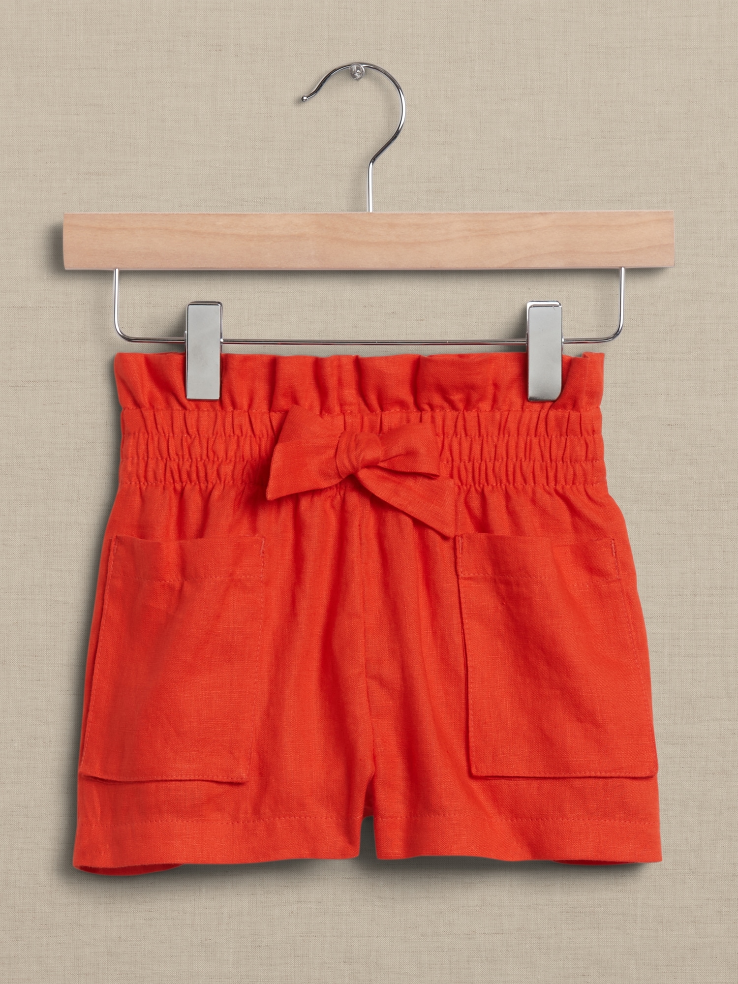 Mia High-Rise Linen Short for Baby + Toddler