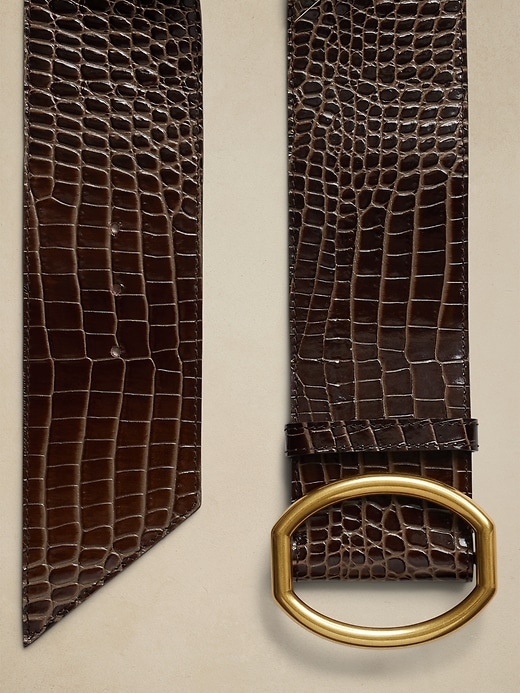 ISO Banana Republic Ravello belt size L or XL Ravello Leather Waist Belt | Banana Republic main image 4