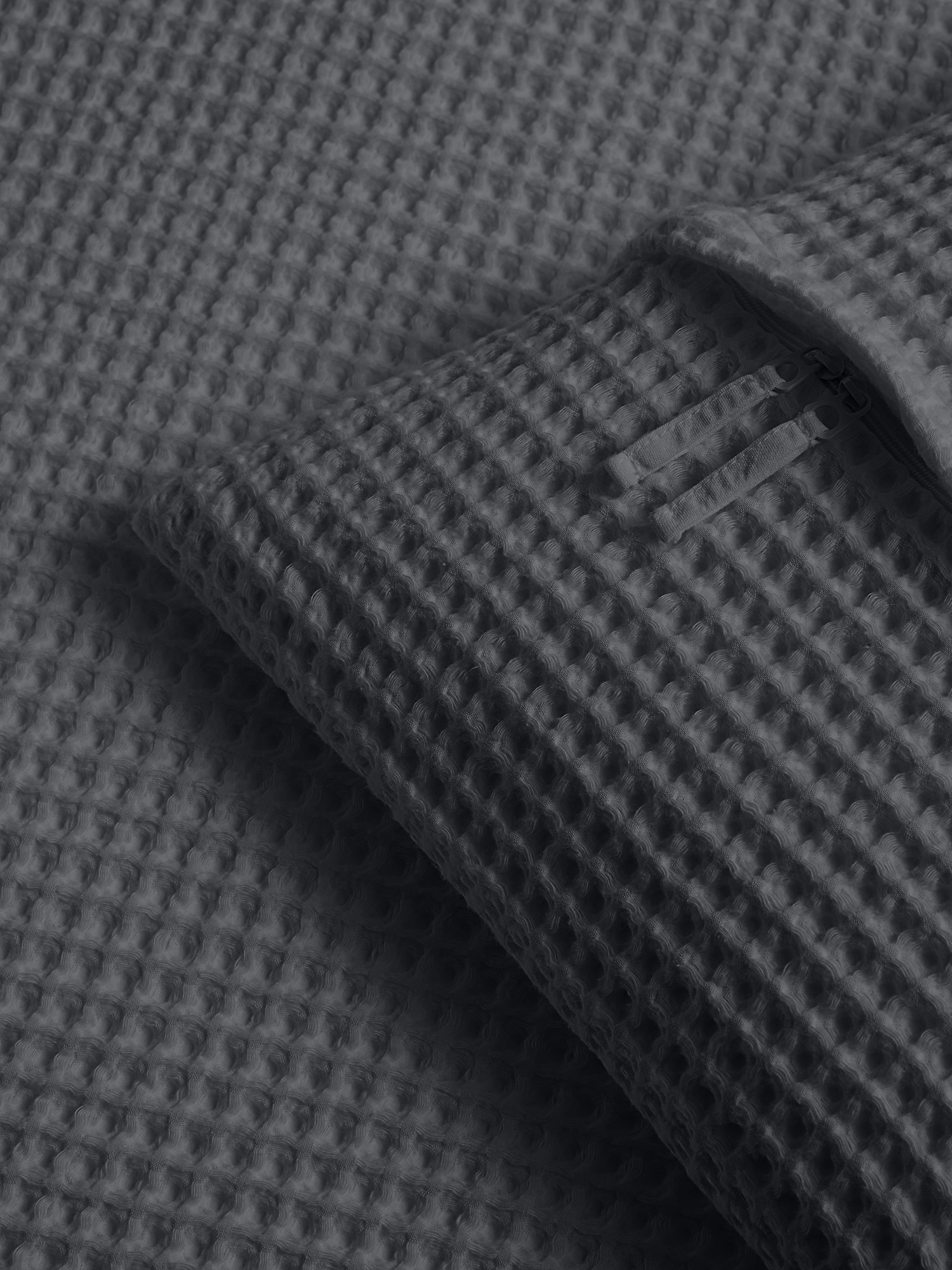 Image number 3 showing, Cotton Waffle-Weave Duvet Cover