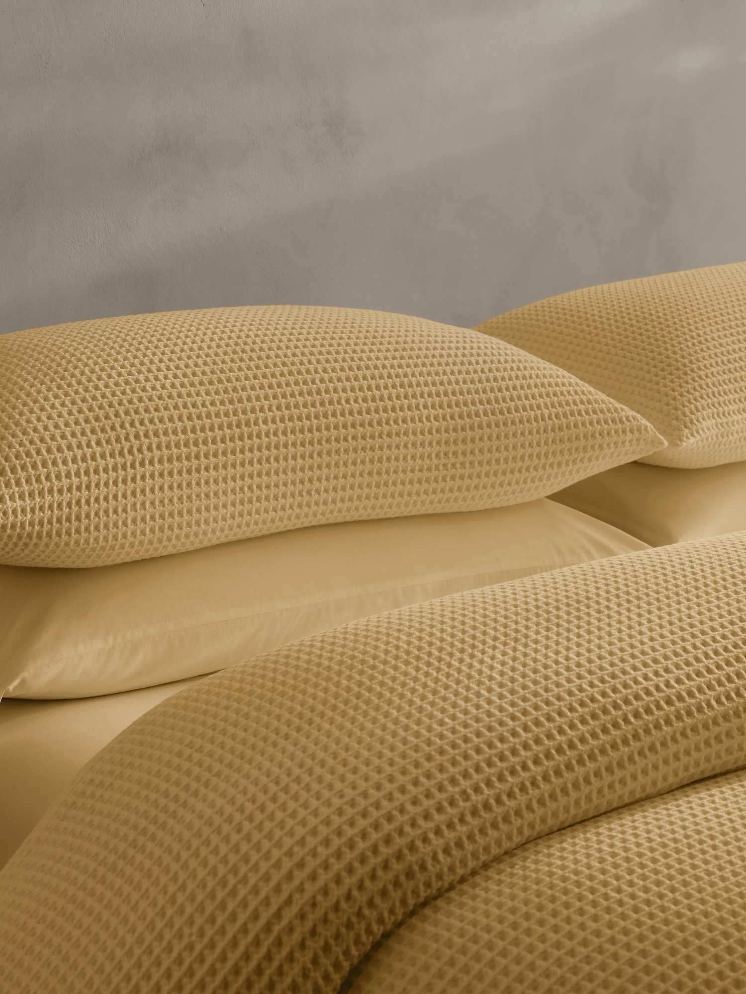 Cotton Waffle-Weave Duvet Cover