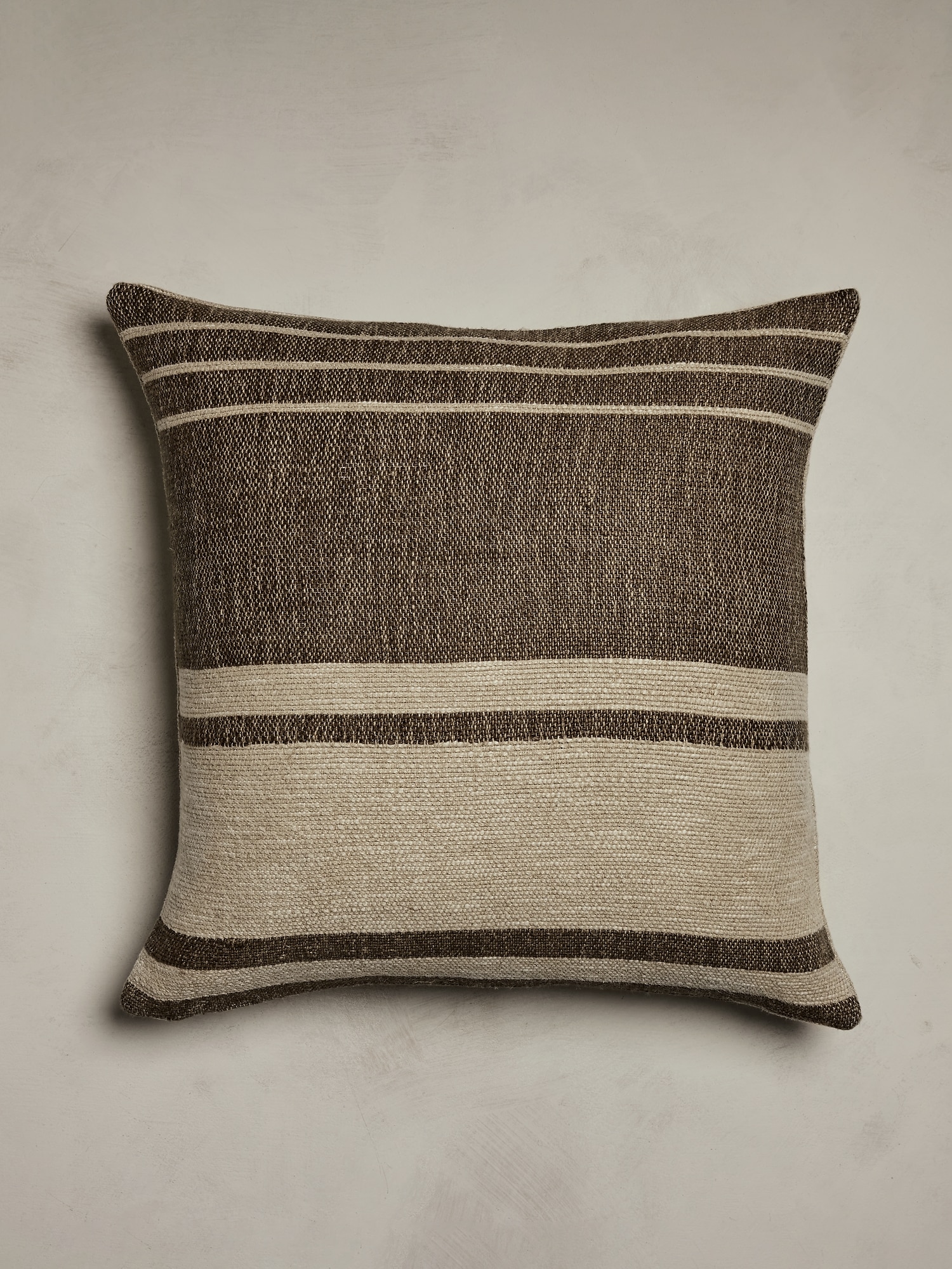 Hand-Woven Linen Stripe Pillow